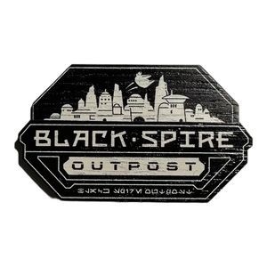 2019 Disney Parks Star Wars Galaxy's Edge Black Spire Outpost Wood Magnet